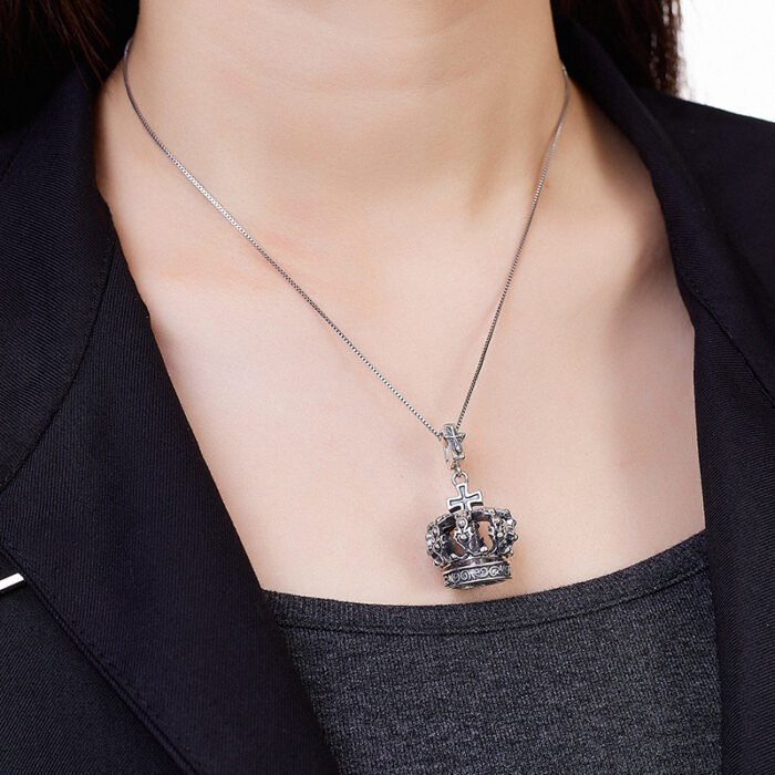 925 Silver Crown Necklace_04