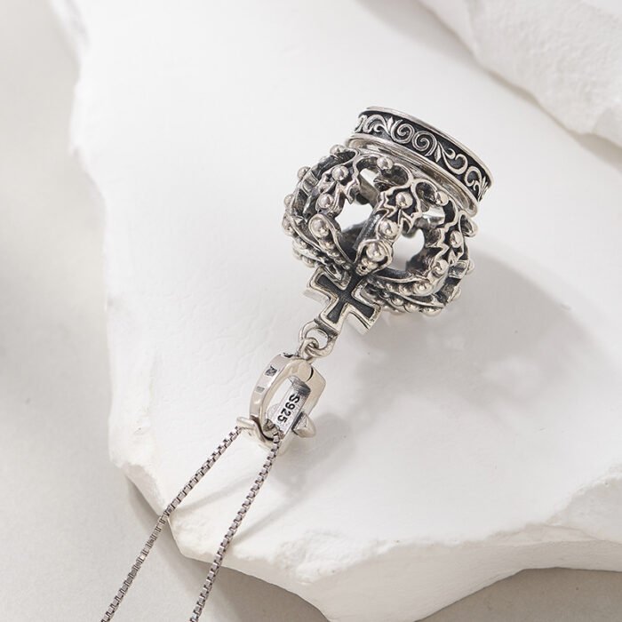 925 Silver Crown Necklace_05