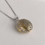 Elliptical Amethyst 925 Silver Necklace_04