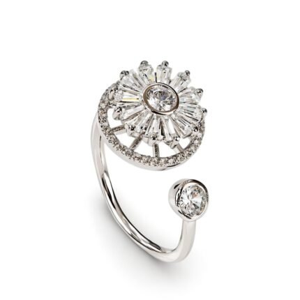Flower Design Gemstone Ring (8)
