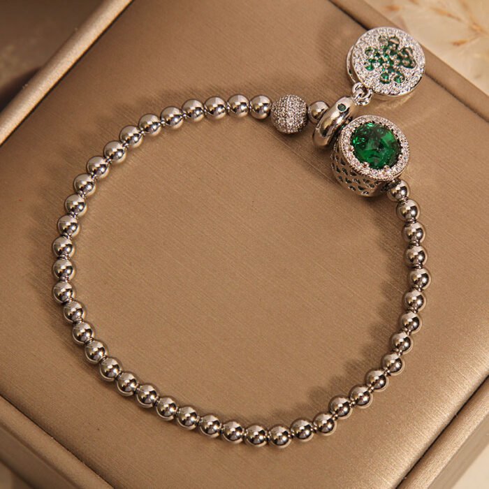 Green Lucky Grass Zircon Bracelet_01