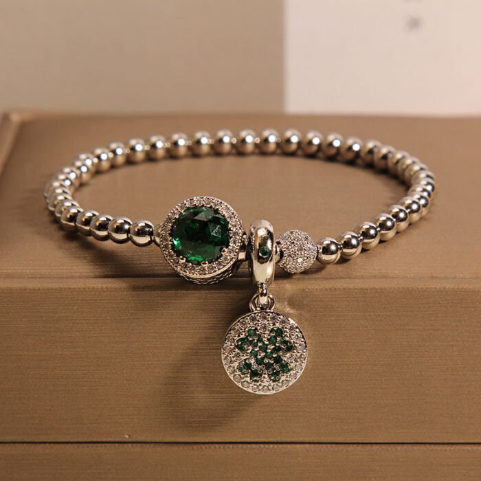 Green Lucky Grass Zircon Bracelet_02