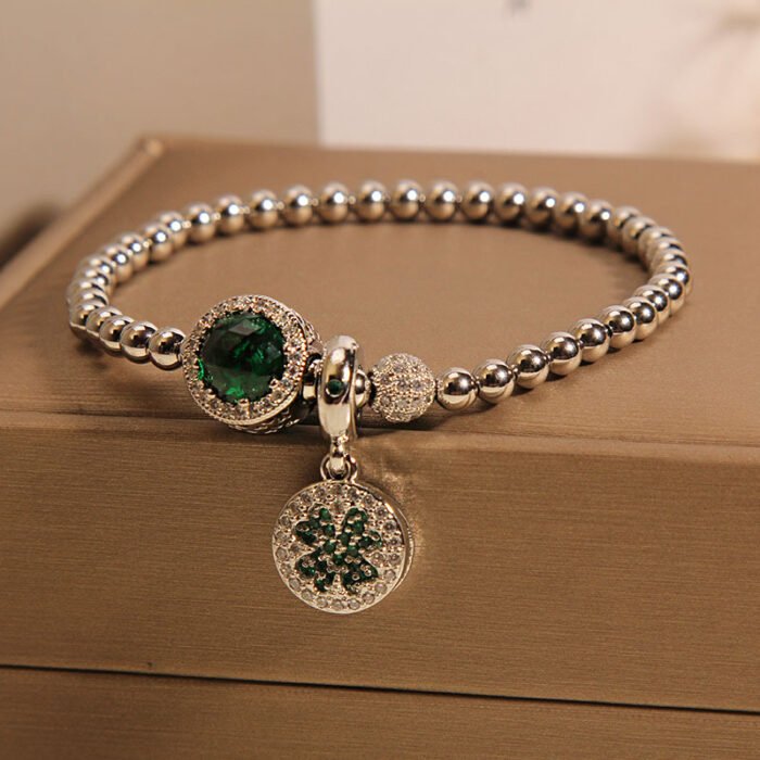 Green Lucky Grass Zircon Bracelet_03