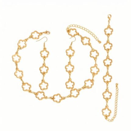 Korean-style plum blossom jewelry set