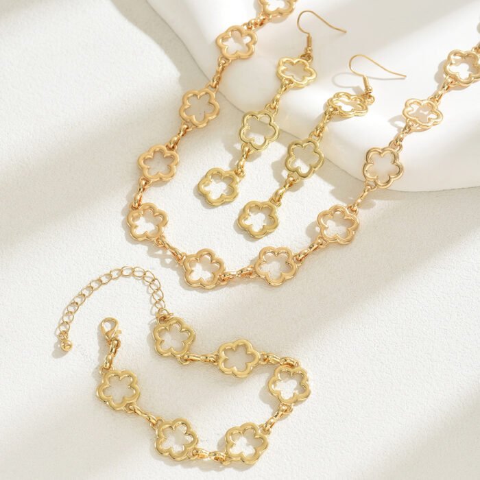 Korean-style plum blossom jewelry set_01
