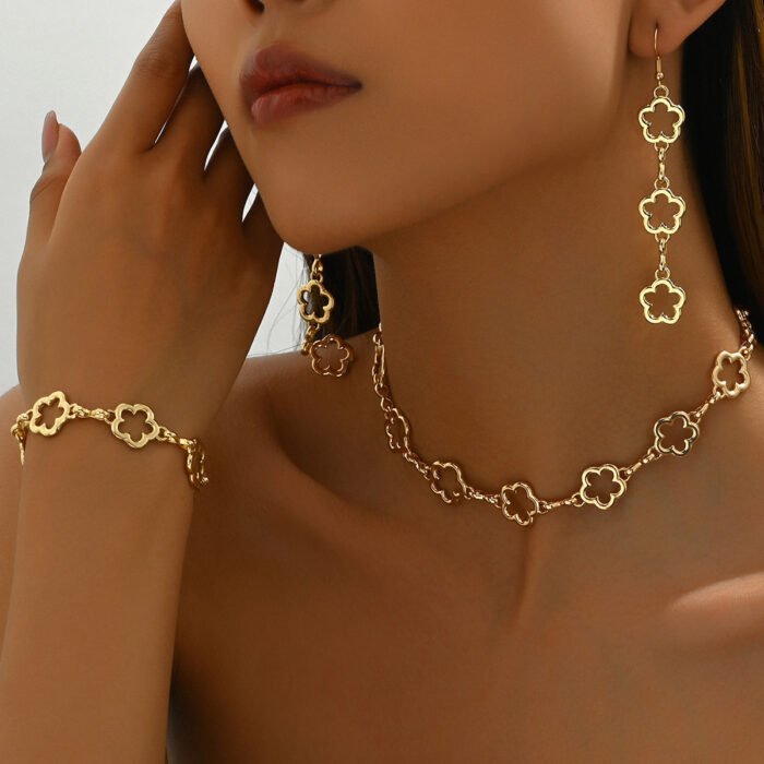 Korean-style plum blossom jewelry set_03
