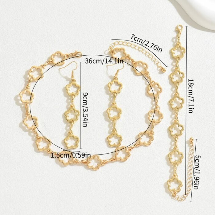 Korean-style plum blossom jewelry set_2