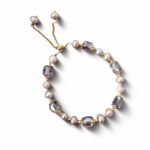 Vintage Purple Pearl Crystal Bracelet