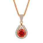Women's Zircon Ring Necklace _main