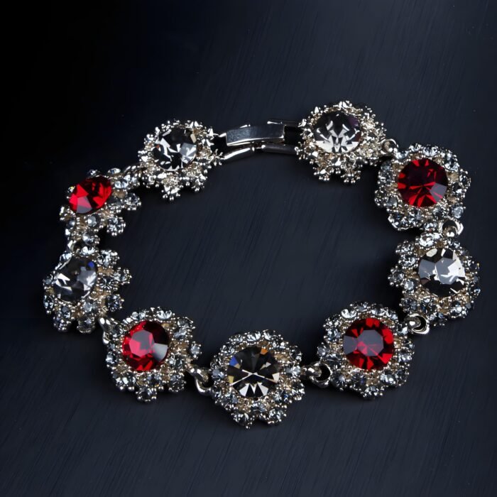 Zircon Crystal necklace Bracelet Earringsset (1)