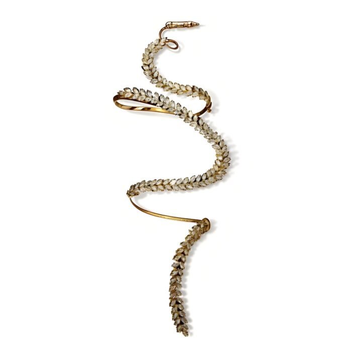 Zircon Wheat Leaf Wrap Bracelet​