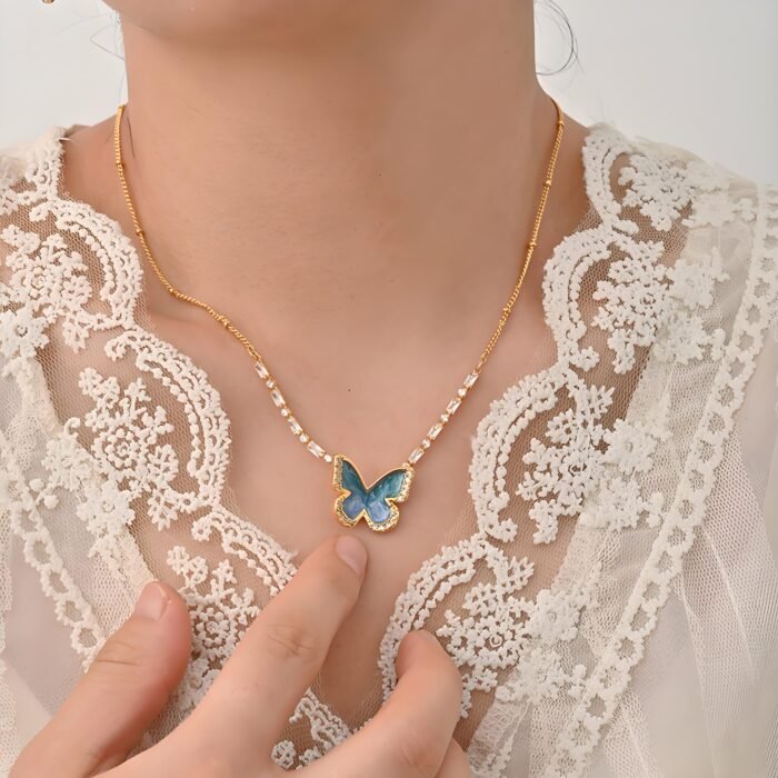 Zirconia Butterfly Necklace_Ring02