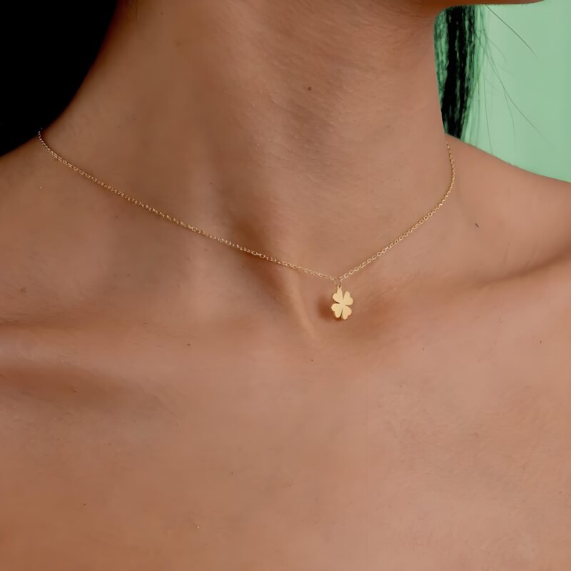 Four Leaf Clover Necklace Lucky Clover_Ring01