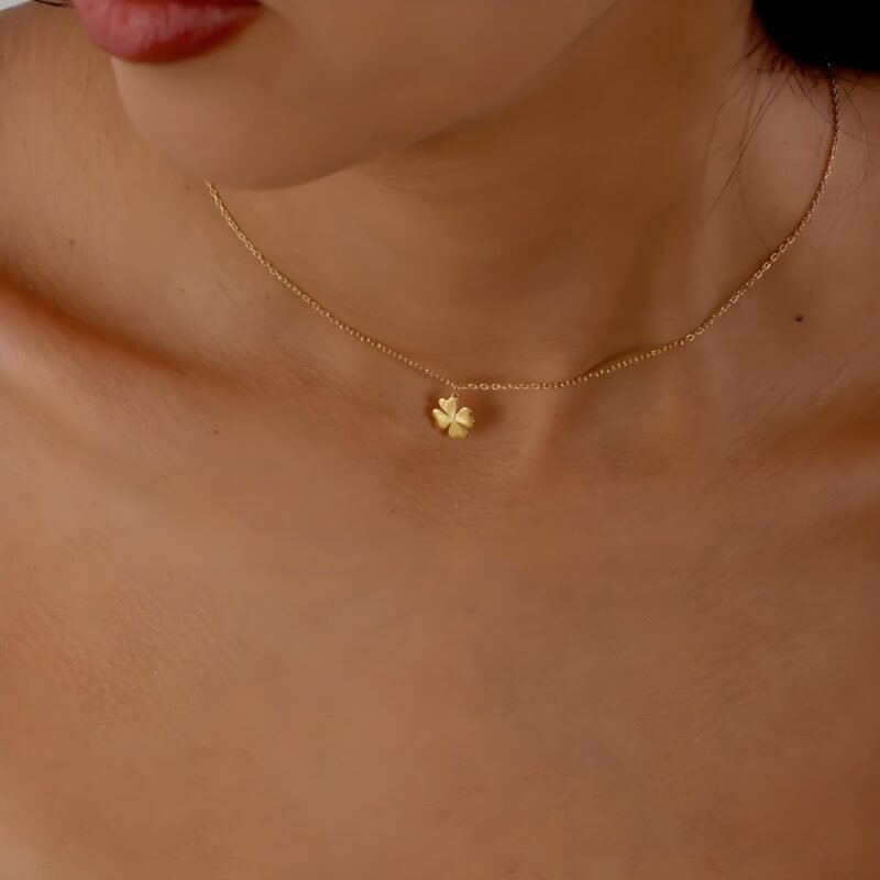 Four Leaf Clover Necklace Lucky Clover_Ring02