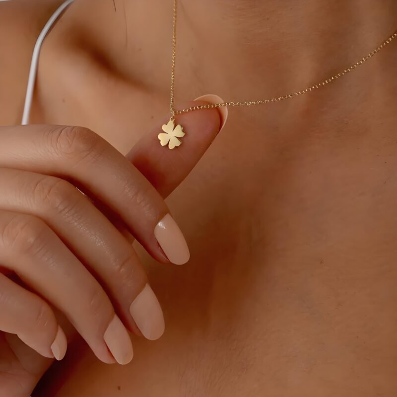 Four Leaf Clover Necklace Lucky Clover_Ring04