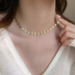 flower necklaceBlue Droplet Flower Necklaceset_Ring03