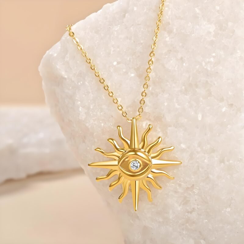 sunflower necklaceGift for her_Ring04