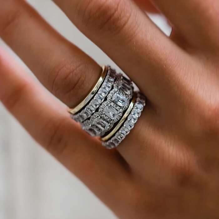 Cubic zirconia ringsGift for her_Ring01
